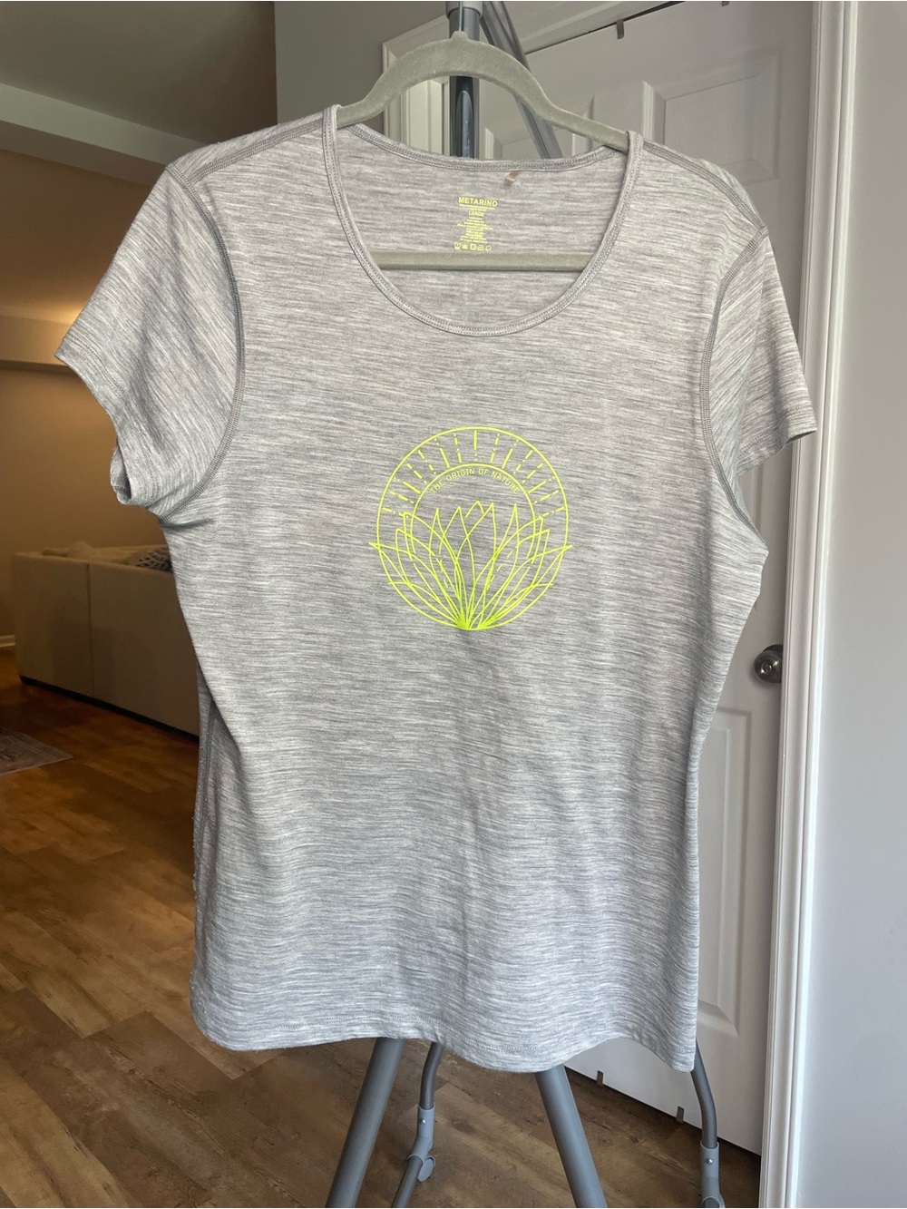 Women’s Heather Gray Short-Sleeve Merino Tee